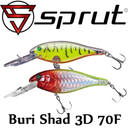 Sprut Buri Shad 3D 70F