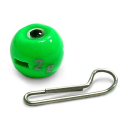 Мормыш Груз крашеный разборная чебурашка "ШАР" 2 гр., цвет 07-зеленый GCR(B)C-02-07 10 шт