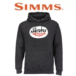 Simms Trout Wander Hoody, Charcoal Heather