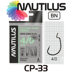 Nautilus Offset Cutting Point series Wide Gape Plus CP-33 BC