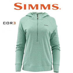 Simms Women's Bugstopper Hoody, Seafoam Heather