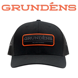 Grundens We Are Fishing Trucker, Solid Black