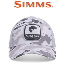 Simms Bass Patch Trucker, Ghost Camo Steel