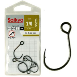 Крючки Saikyo SS075-BN IN-LINE EYE №6 (10 шт.)