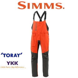 Simms Challenger Bass Bib Fury Orange