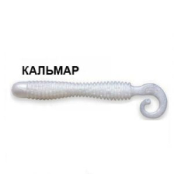 Силиконовая приманка Crazy Fish Active Slug 3" 30-70-66-6 кальмар цв. pearl snow (перламутровый снег)