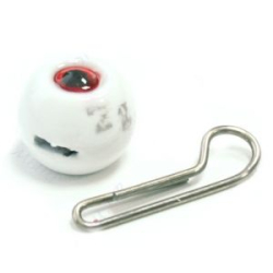 Мормыш Груз крашеный разборная чебурашка "ШАР" 2 гр., цвет 05-белый GCR(B)C-02-05 10 шт