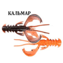Силиконовая приманка Crazy Fish Nimble 3.2" 72-80-8d-6-F кальмар цв. orange coffee (апельсиновый кофе)