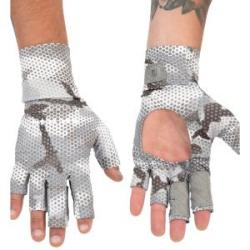 Перчатки Simms SolarFlex SunGlove, Hex Flo Camo Steel, XL