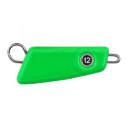 Мормыш Груз крашеный разборная чебурашка "ПРОХОДИМЕЦ" 12 гр., цвет 07-зеленый флуоресцентный