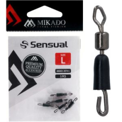 Вертлюг с быстросъёмником Mikado Sensual Quick Change With Swivel № M (5шт) (AMA02-2074-M)