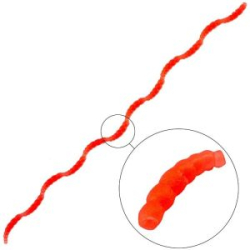 Силиконовая приманка Akara Micro Blood Worm 10 mm цв. # 100 (160 шт.)