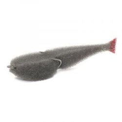 Поролоновая рыбка Lex Classic Fish CD 12 G (серое тело/красный хвост)