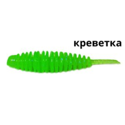 Силиконовая приманка Kosadaka Leech 42, банка (10шт), запах креветки, цвет FG