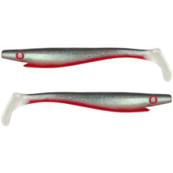 Силиконовая приманка Strike Pro Pig Shad Tournament 180мм 30гр цвет : Red Ghost Turkos holo (уп./2шт.)