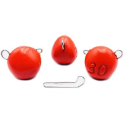 Груз UF Studio «КАПЛЯ» эксцентрик Красный UV - 50 грамм (3 шт)