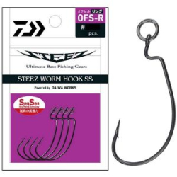 Крючок офсетный Daiwa Steez Worm HSS OFS Ring 2