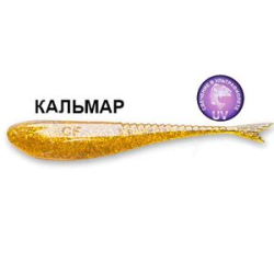 Силиконовая приманка Crazy Fish Glider 5" 37-120-9-6 кальмар цв. caramel (карамель)