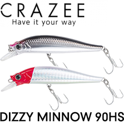 Alpha Tackle Crazee Dizzy Minnow 90HS