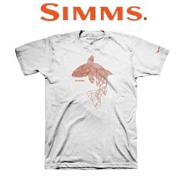 Simms Prism Trout T-Shirt White