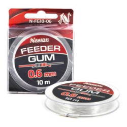 Фидергам Namazu Feeder Gum, L-10 м, d-0,7 мм, прозрачный