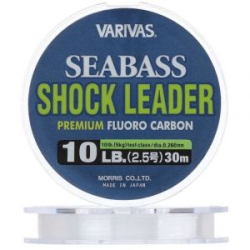 Леска флюорокарбоновая Varivas Seabass Shock Leader Premium Fluoro 30м - 20LB