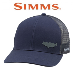 Simms Payoff Trucker - Striper, Admiral Blue