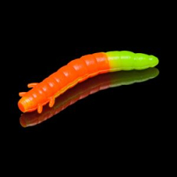 Силиконовая приманка Soorex Pro King Worm 55mm цв. #307 Orange/Chartreuse Cheese 7pcs