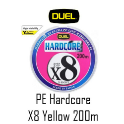 Duel PE Hardcore X8 Yellow 200m