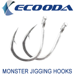 Ecooda Monster Jigging Hooks (Snelled Hook with Luminous)