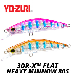 Yo-Zuri 3DR-X Flat Heavy Minnow 80S R1543