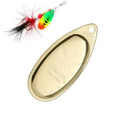 Блесна вращающаяся Mikado Focus №4 - золото/00