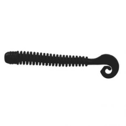 Мягкие приманки LureMax Cheeky Worm 2,5''/6см, LSCW25-006 Black (10 шт.)