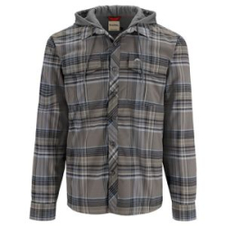Рубашка Simms Coldweather Hoody, Gunmetal Neo Plaid, S