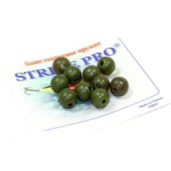 Бусина Strike Pro силиконовая хаки 6мм. (уп/20шт.) (9924347)