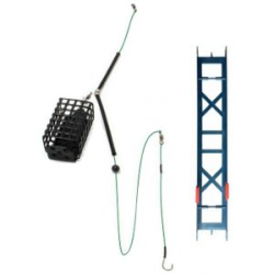 Оснастка фидерная Яман «Лещ», кормушка 80 г, плетеный шнур 0,25 мм, крючок №6 Chinu Ring