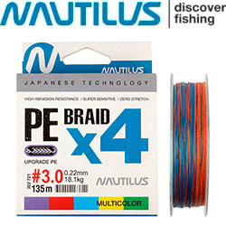 Nautilus Braid X4 Multicolour 135м