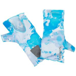 Перчатки Simms SolarFlex No-Finger SunGlove, Cloud Camo Blue, S/M