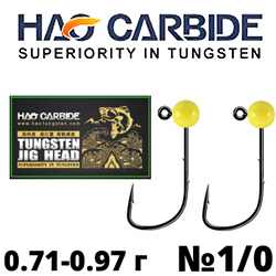 HAO CARBIDE на крючке Mustad 32891NP-BN #1/0 Fluo Yellow