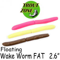 Trout Zone Wake Worm FAT 2,6"