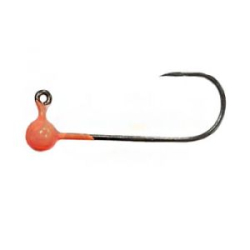 Джиг-головка Trout Zone на крючке Kumho BN №2 (Безбородый) 0,7г в уп 5шт, оранжевый