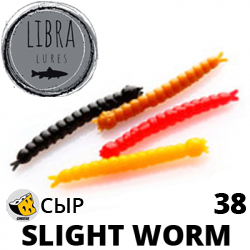 Libra Lures Slight Worm 38 (Сыр)