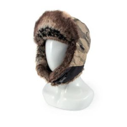 Шапка-ушанка Следопыт Ranger, мембрана/полиэстер/хлопок, шиншилла, цв. камуфляж, р-р XL