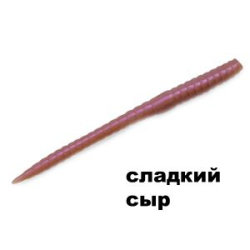 Силиконовая приманка Crazy Fish MF Classic Worm 2.8" 67-70-52-9 сладкий сыр цв. somatic (телесный)