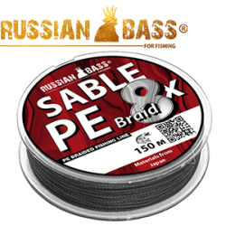 Russian Bass Sable X8 PE Braid 150m 