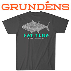 Grundens Eat Tuna T-Shirt SMU, Charcoal