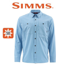 Simms Double Haul LS Shirt Faded Denim