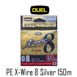 Duel PE X-Wire 8 Silver 150m 