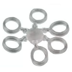 Бандаж для насадок Mikado Method Feeder силикон 4mm, прозрачные (24шт.) (AMF19-4)