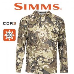 Simms SolarFlex Hoody - Print, Riparian Camo